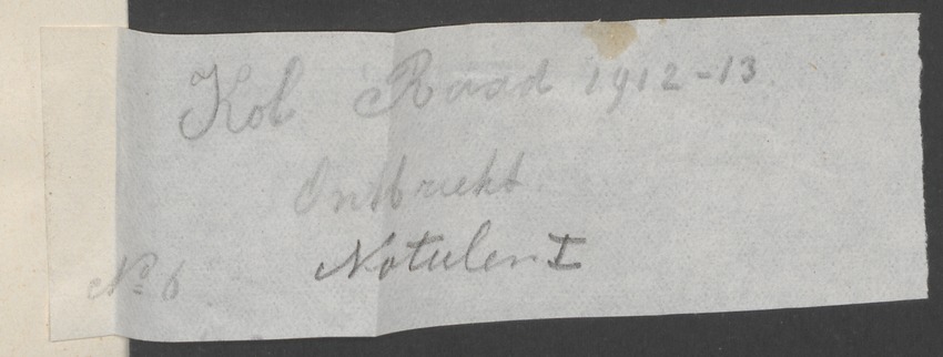 Notulen der zittingen - 