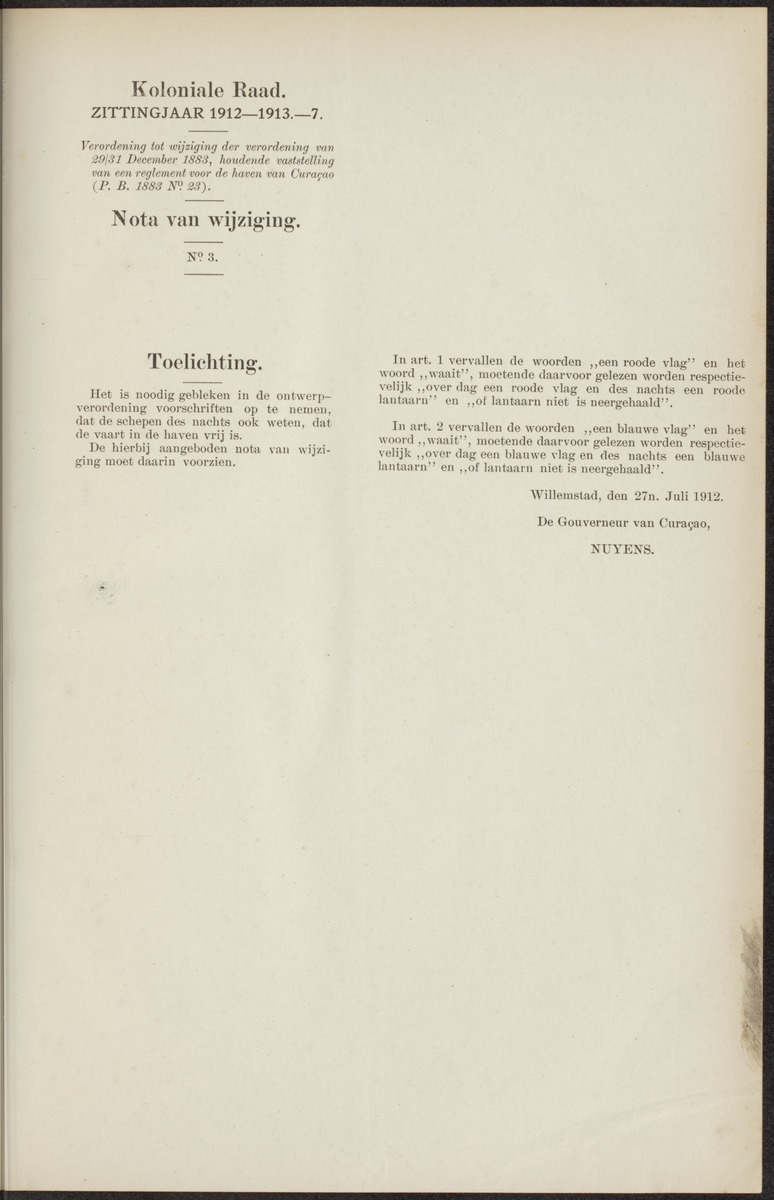 Notulen der zittingen - 