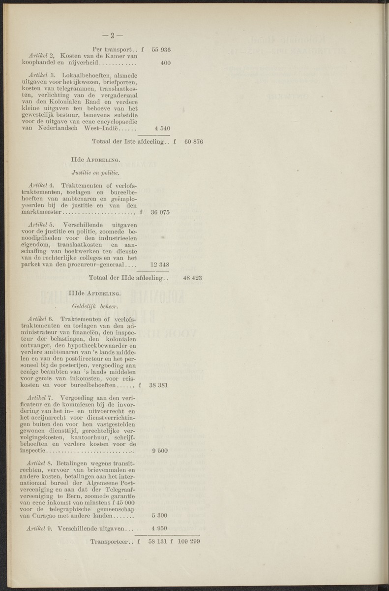 Notulen der zittingen - 