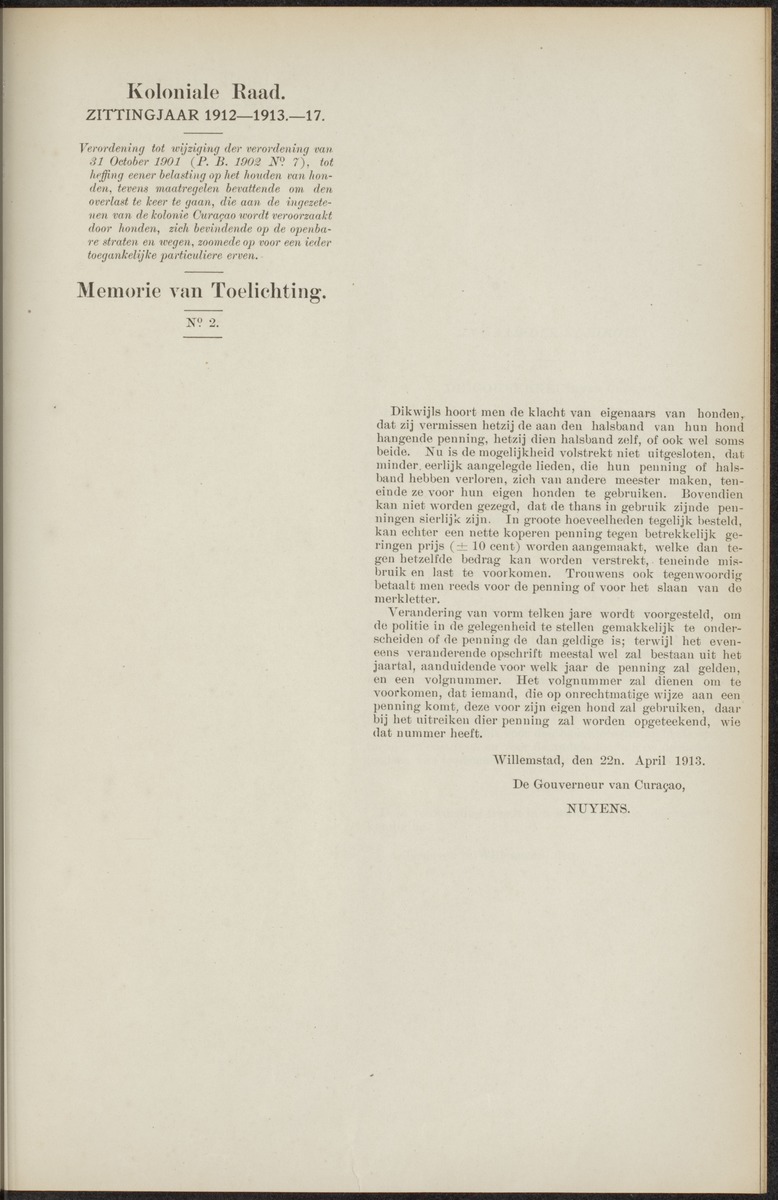 Notulen der zittingen - 