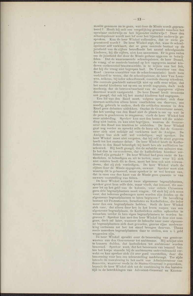 Notulen der zittingen - 