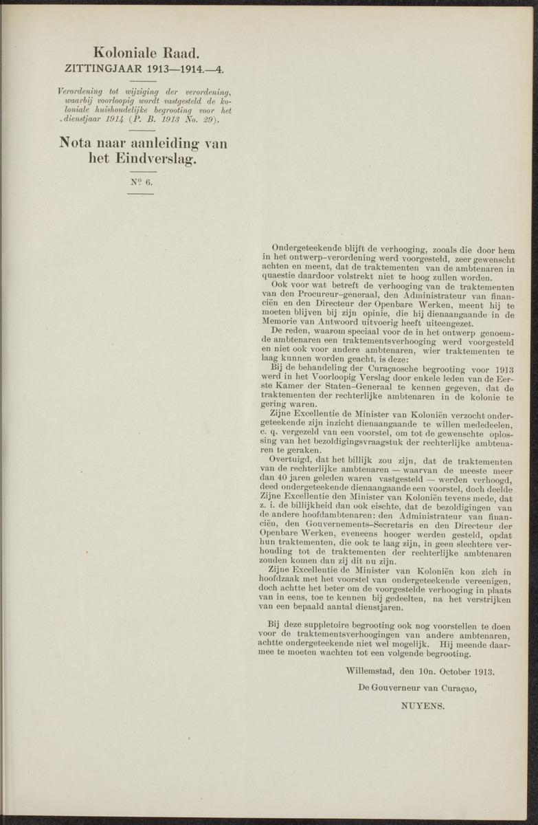 Notulen der zittingen - 