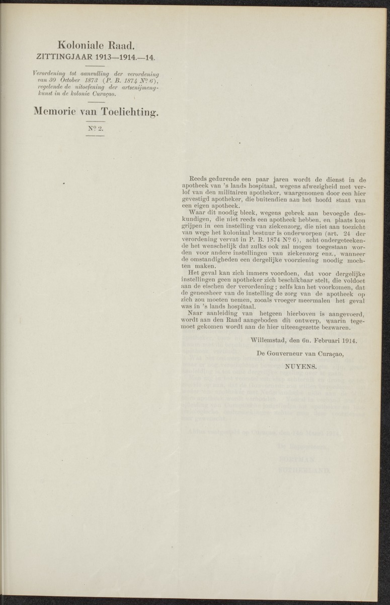 Notulen der zittingen - 