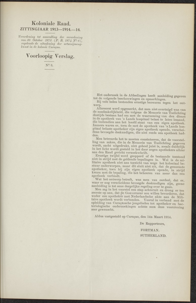 Notulen der zittingen - 