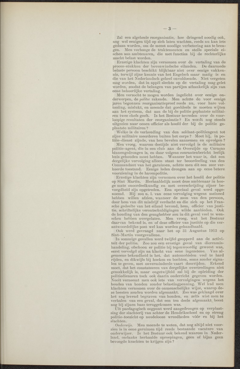 Notulen der zittingen - 