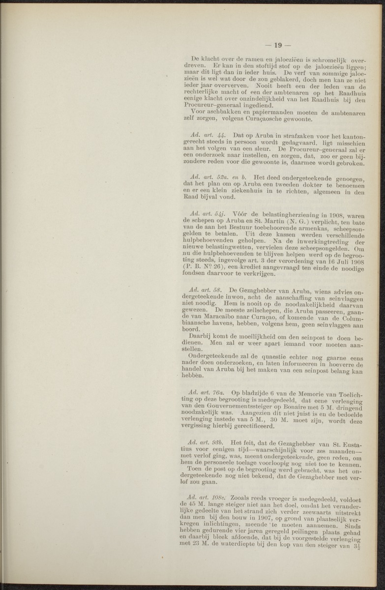 Notulen der zittingen - 