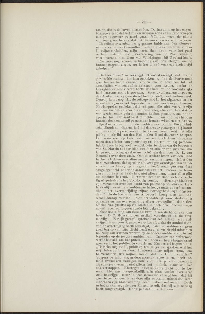 Notulen der zittingen - 