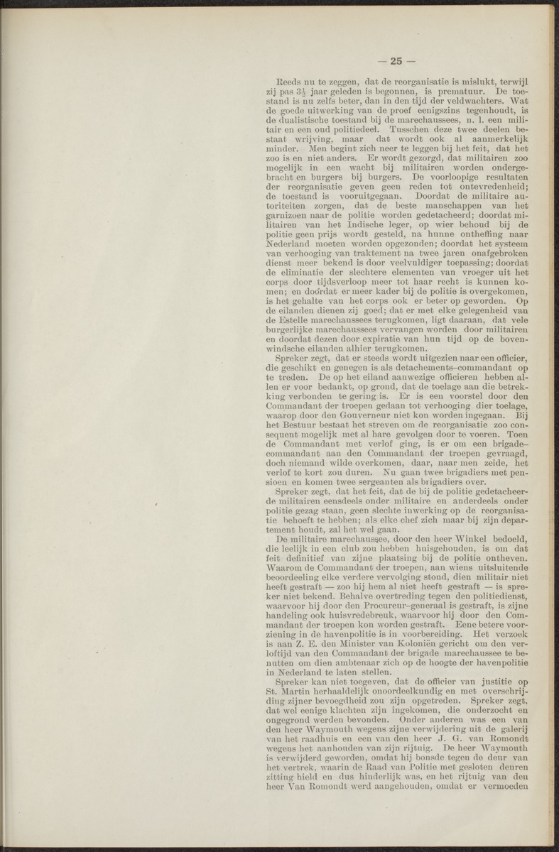 Notulen der zittingen - 