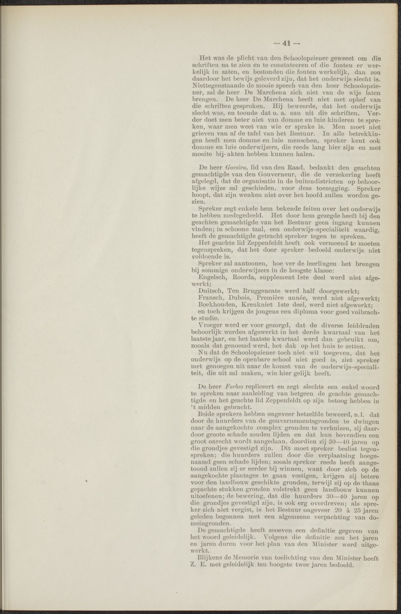Notulen der zittingen - 