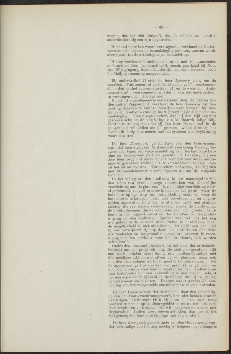 Notulen der zittingen - 