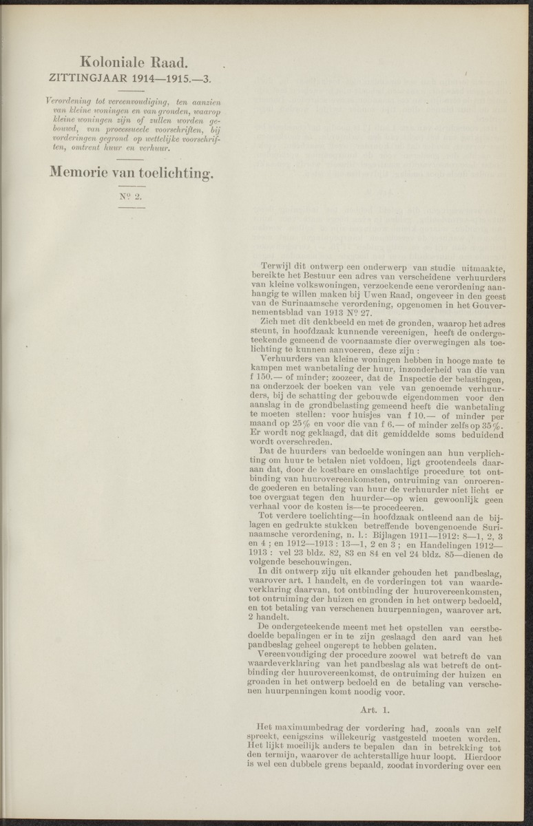 Notulen der zittingen - 