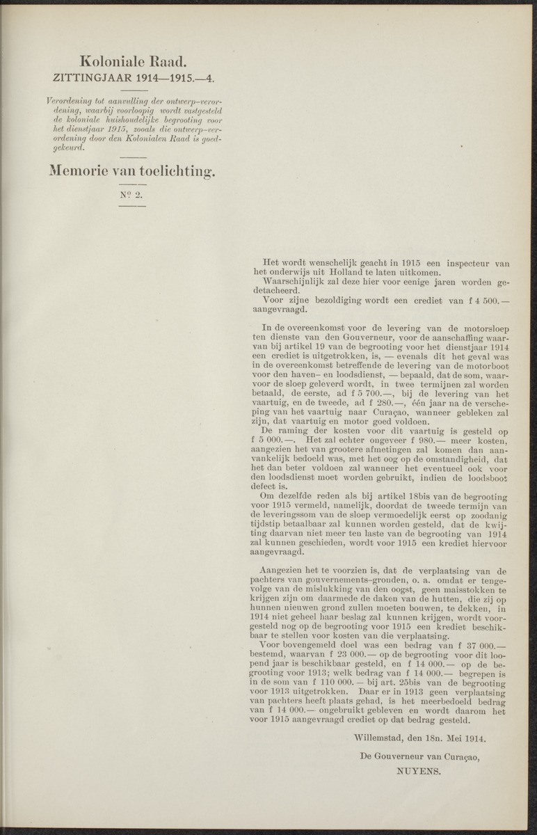 Notulen der zittingen - 
