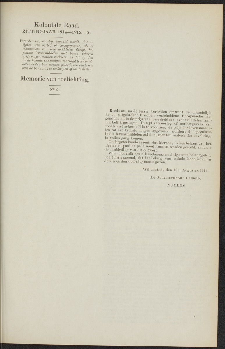 Notulen der zittingen - 