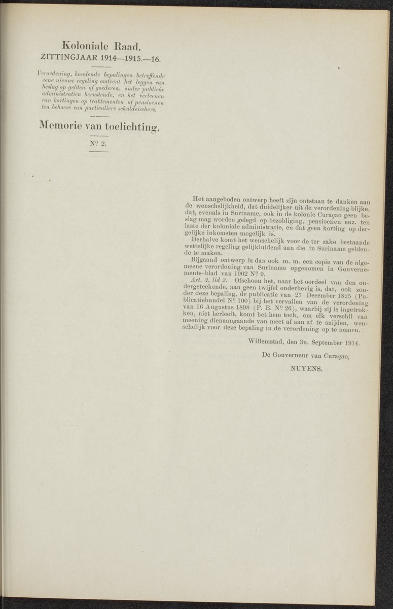 Notulen der zittingen - 