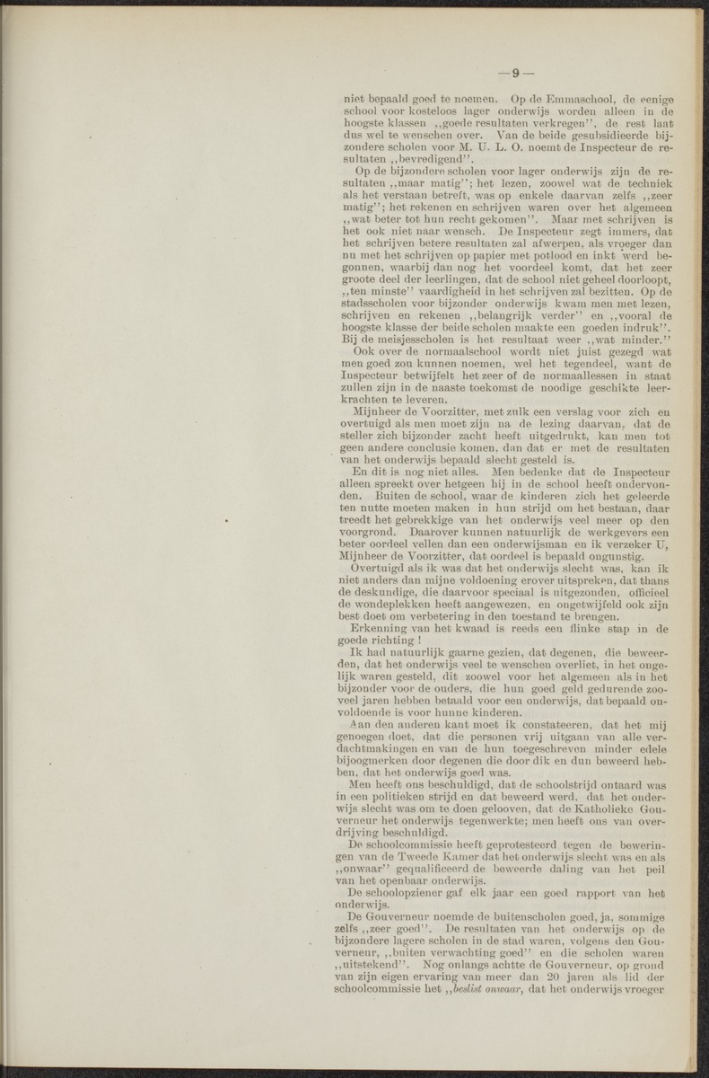 Notulen der zittingen - 