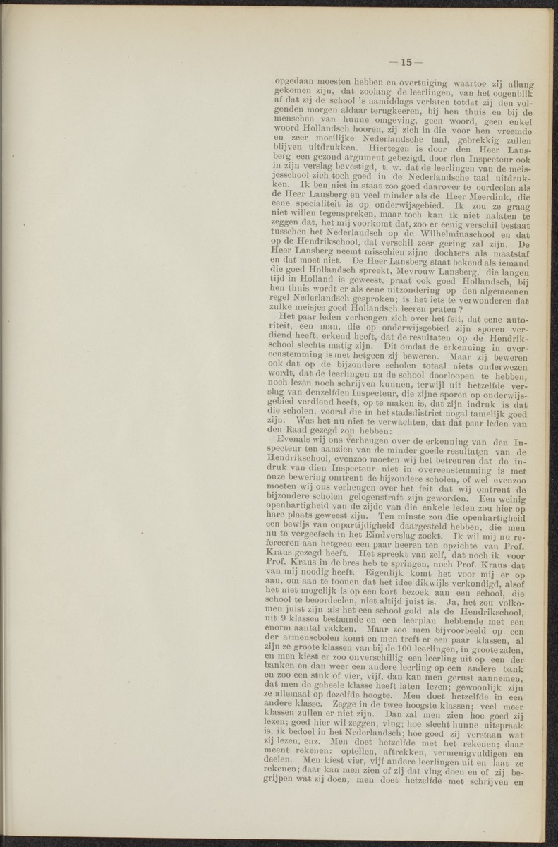 Notulen der zittingen - 