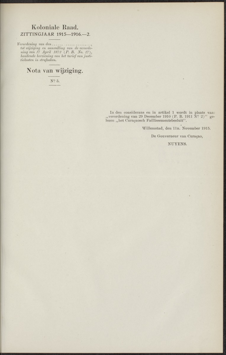 Notulen der zittingen - 