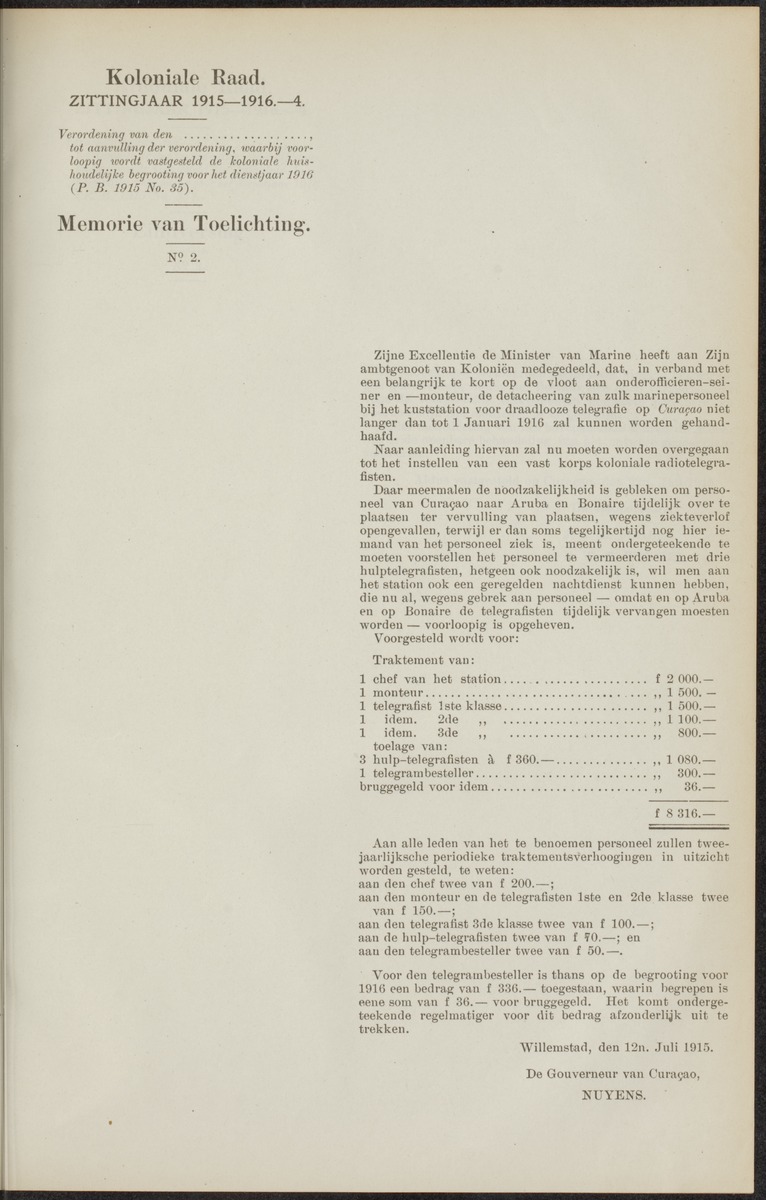 Notulen der zittingen - 