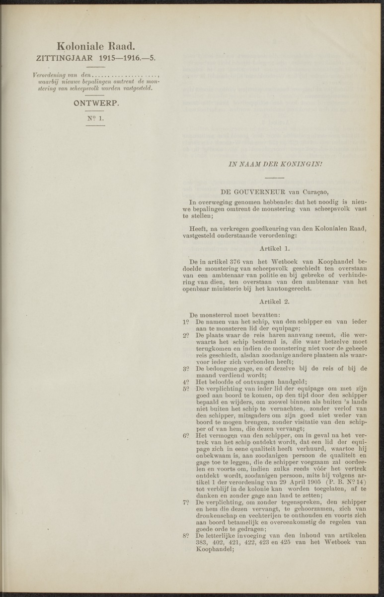 Notulen der zittingen - 