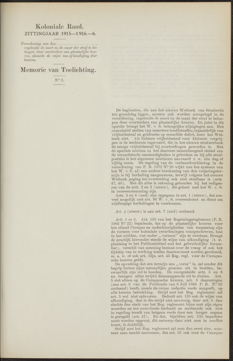Notulen der zittingen - 