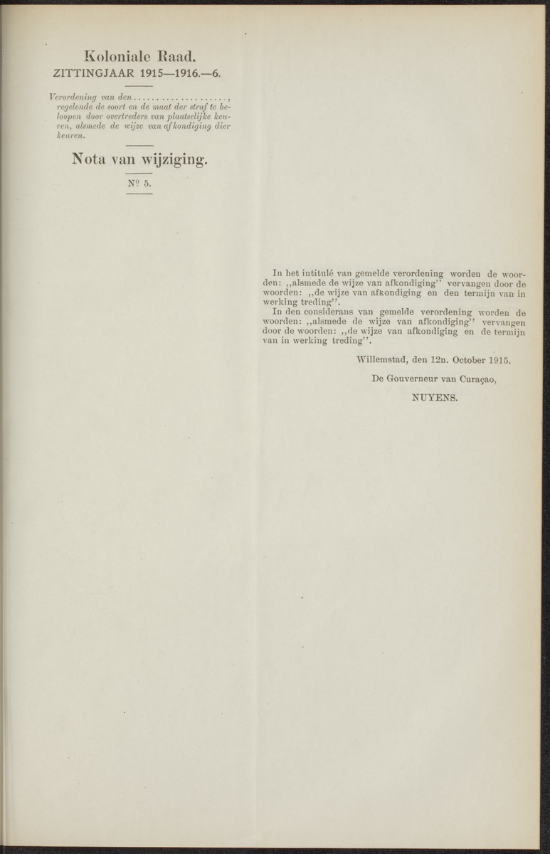 Notulen der zittingen - 