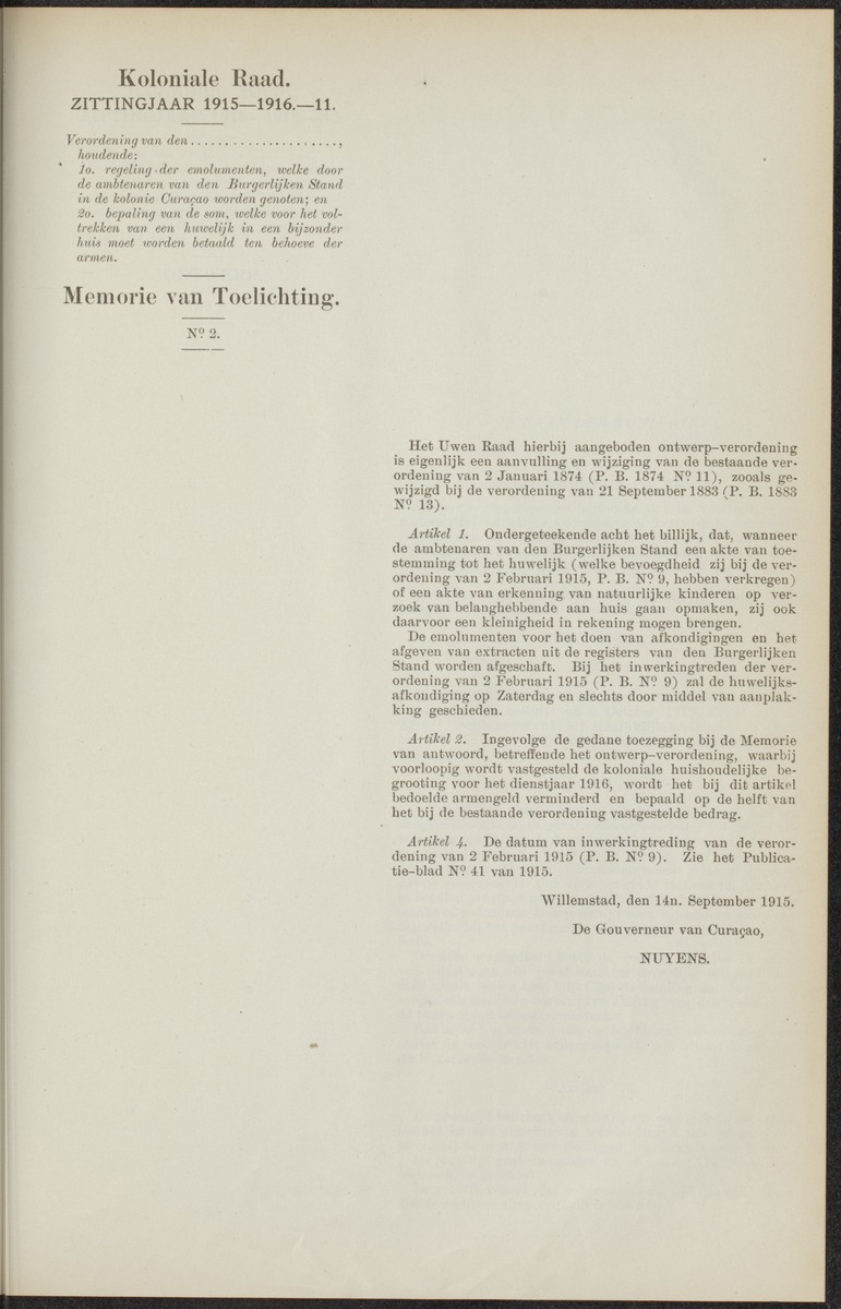 Notulen der zittingen - 