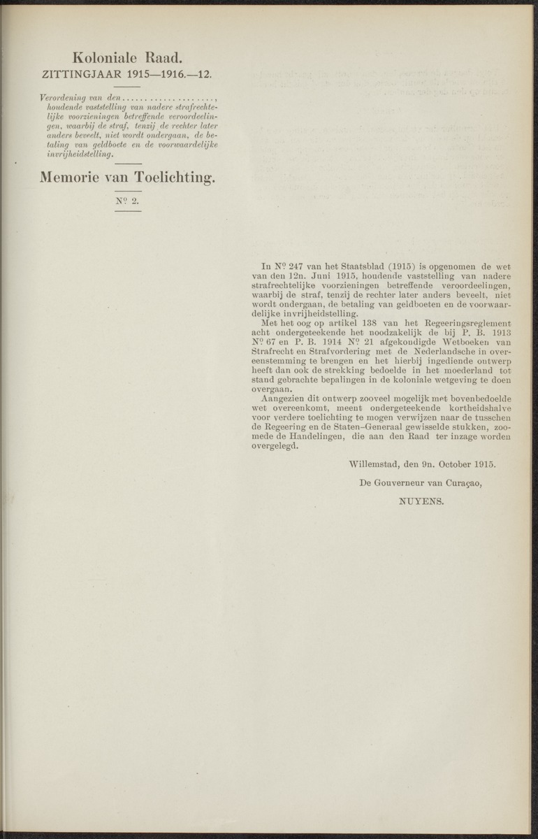 Notulen der zittingen - 