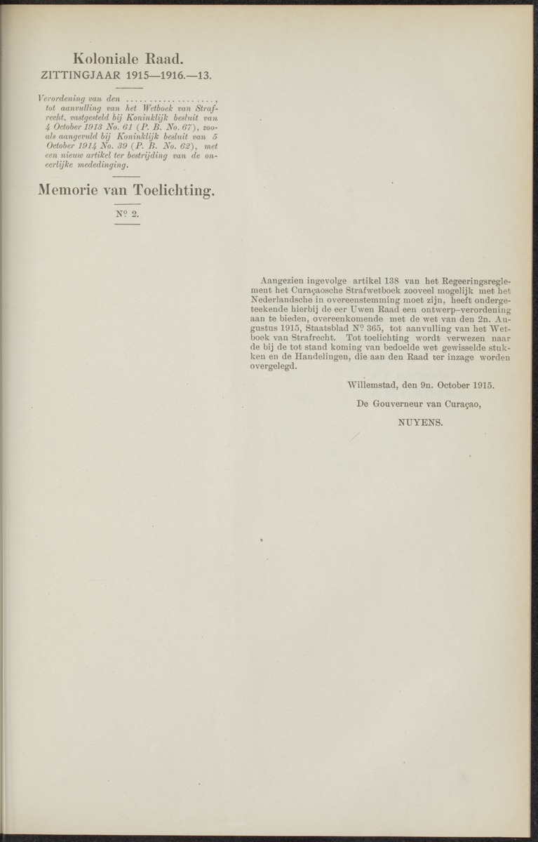 Notulen der zittingen - 