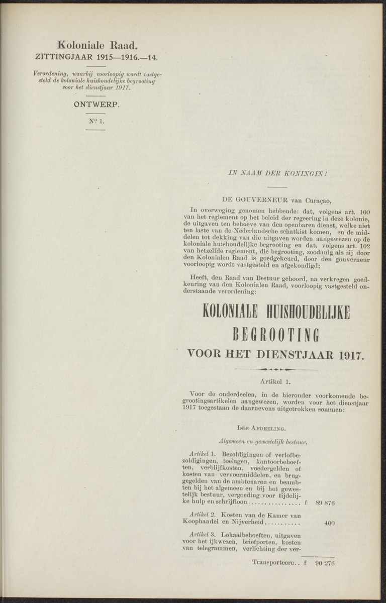 Notulen der zittingen - 