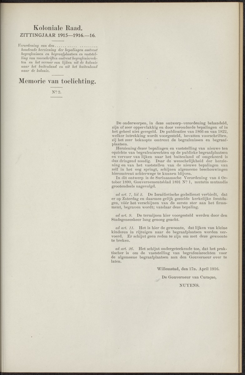 Notulen der zittingen - 