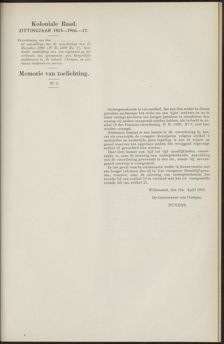 Notulen der zittingen - 