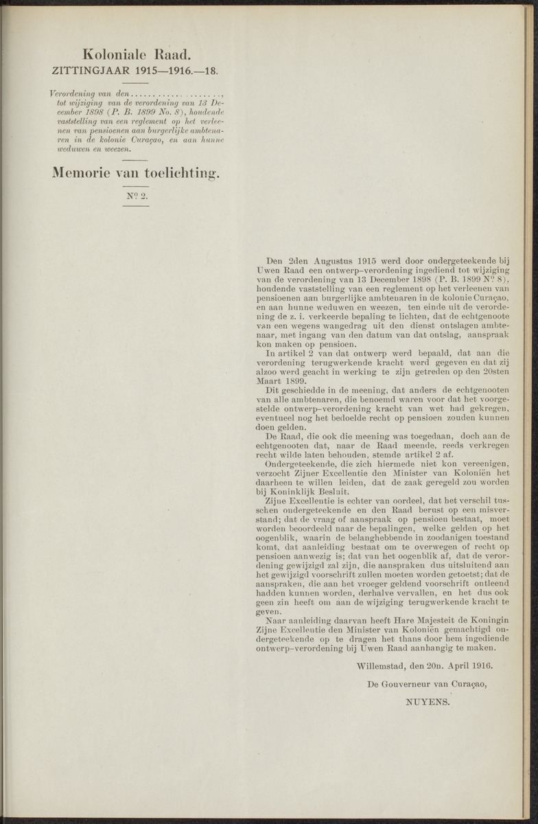 Notulen der zittingen - 
