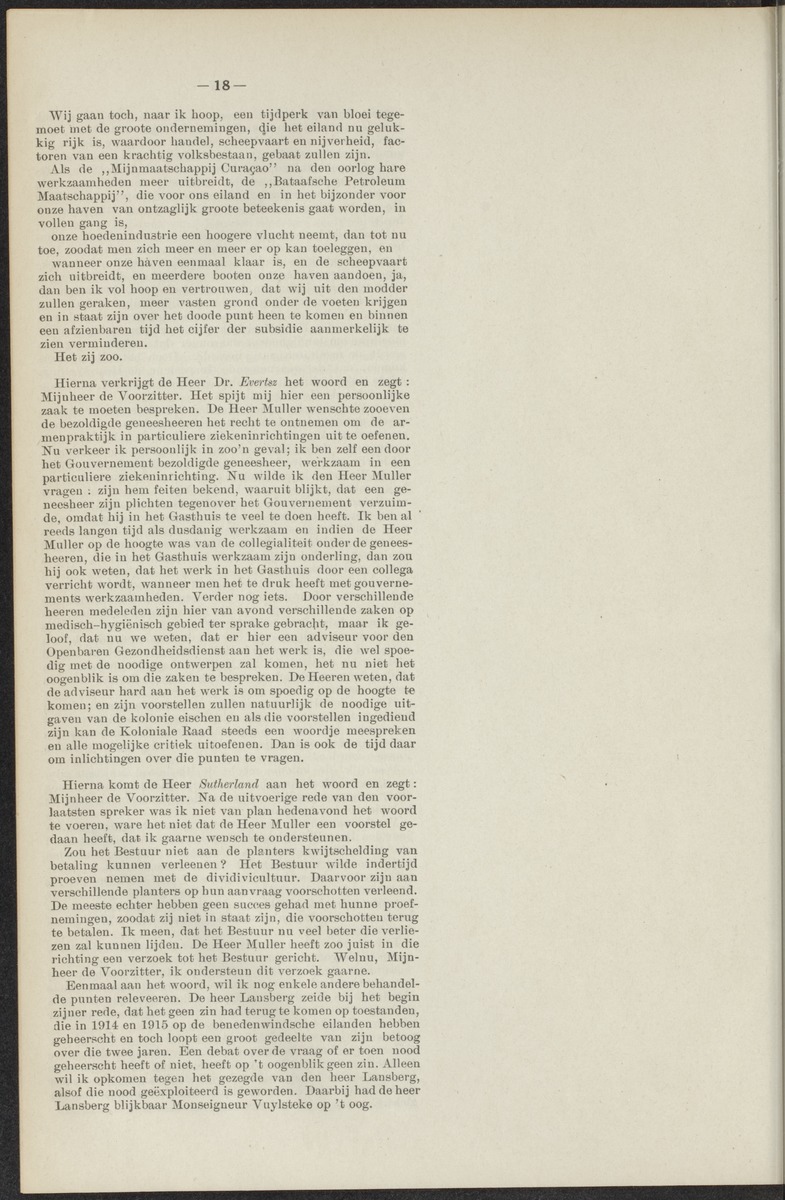 Notulen der zittingen - 