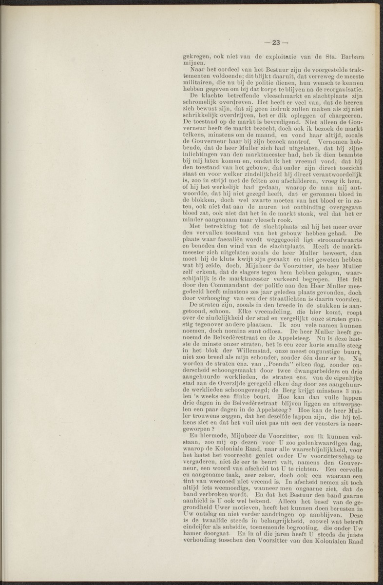 Notulen der zittingen - 