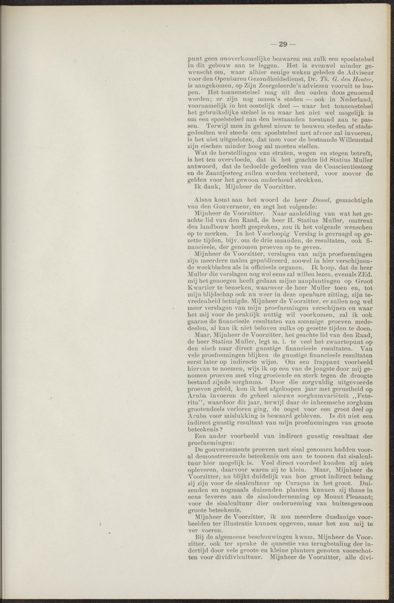 Notulen der zittingen - 
