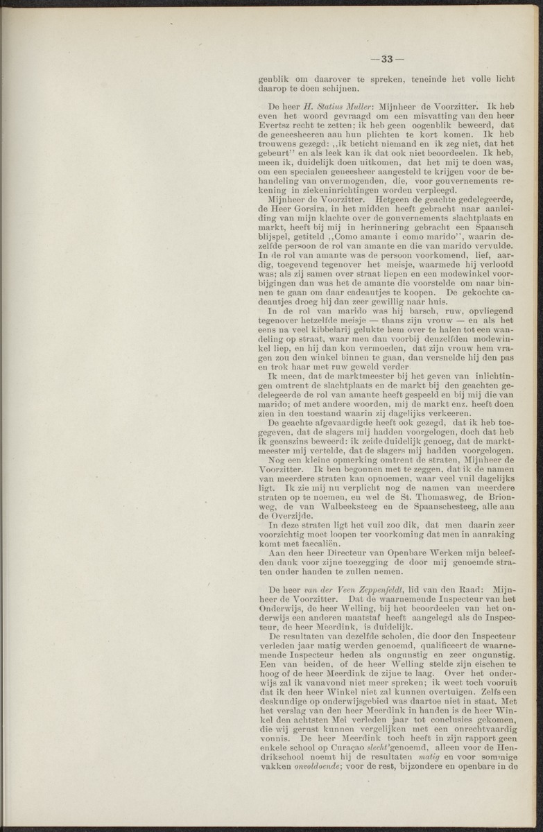 Notulen der zittingen - 