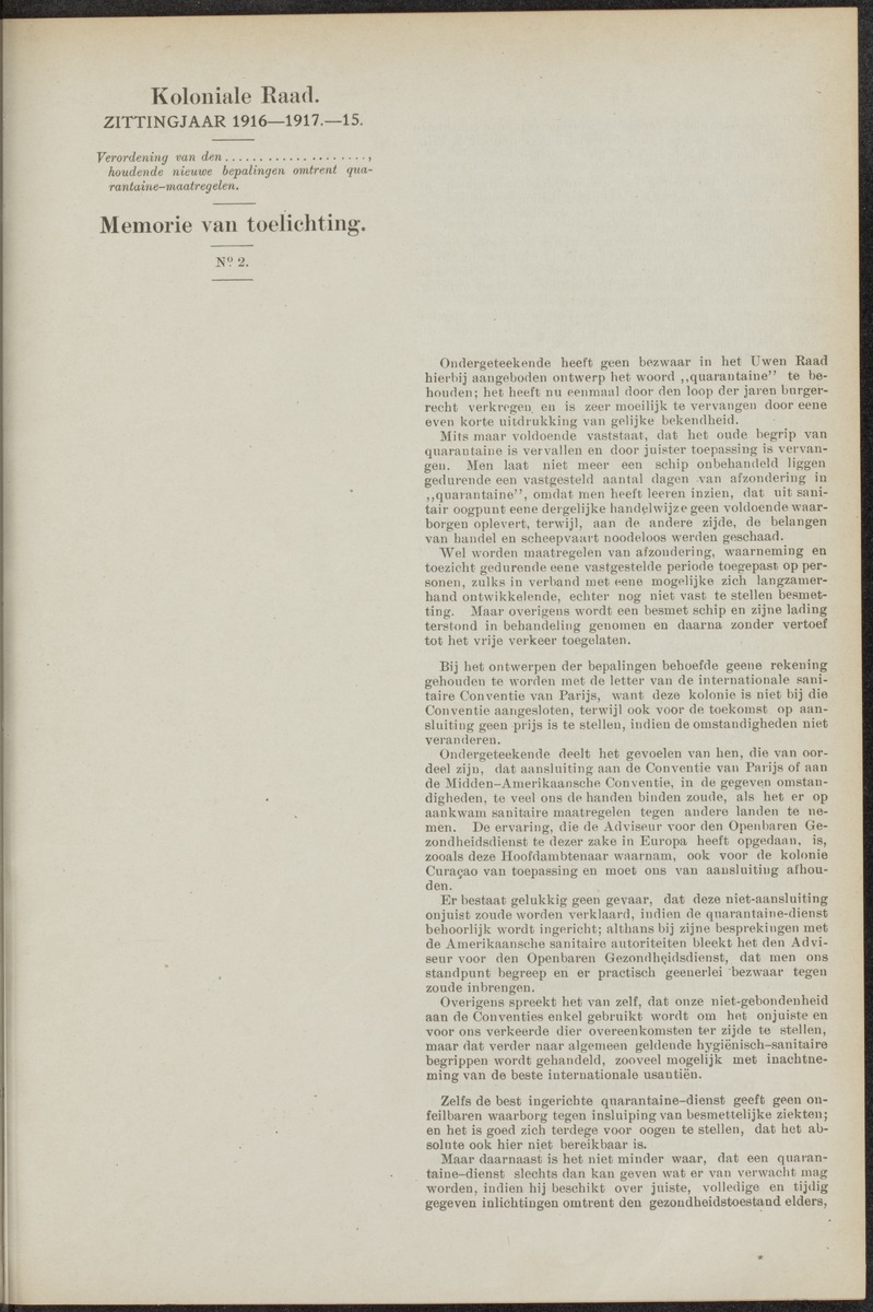 Notulen der zittingen - 