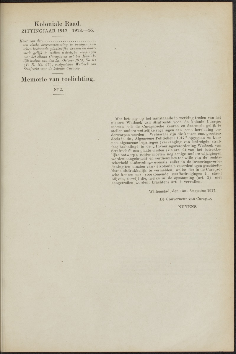 Notulen der zittingen - 