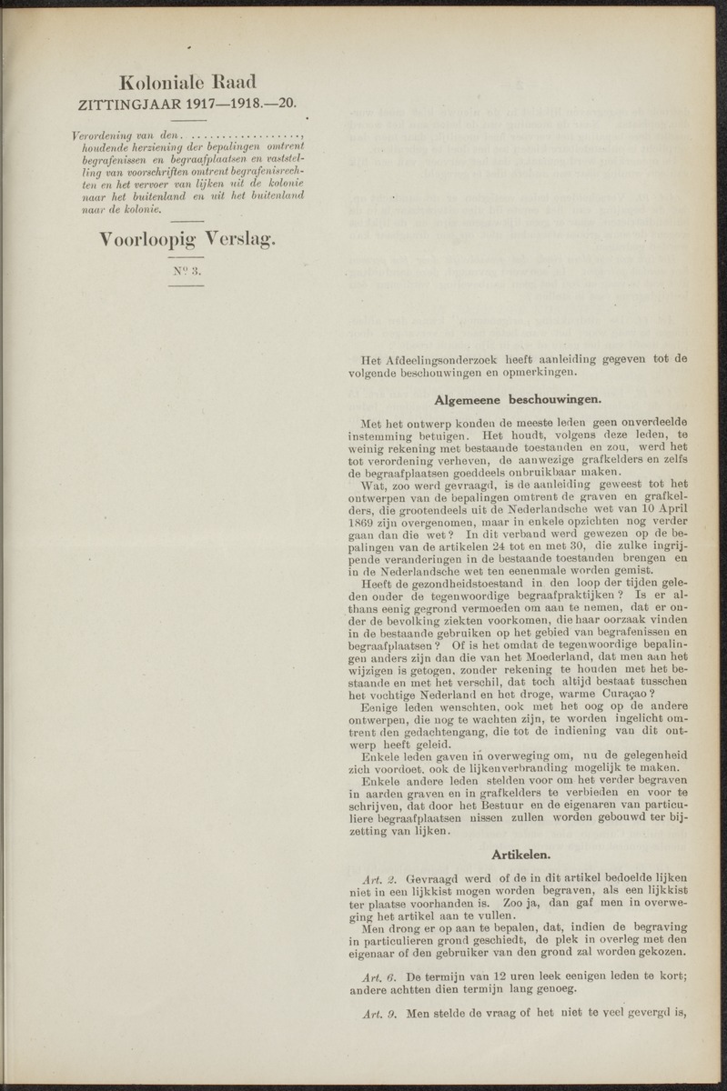 Notulen der zittingen - 