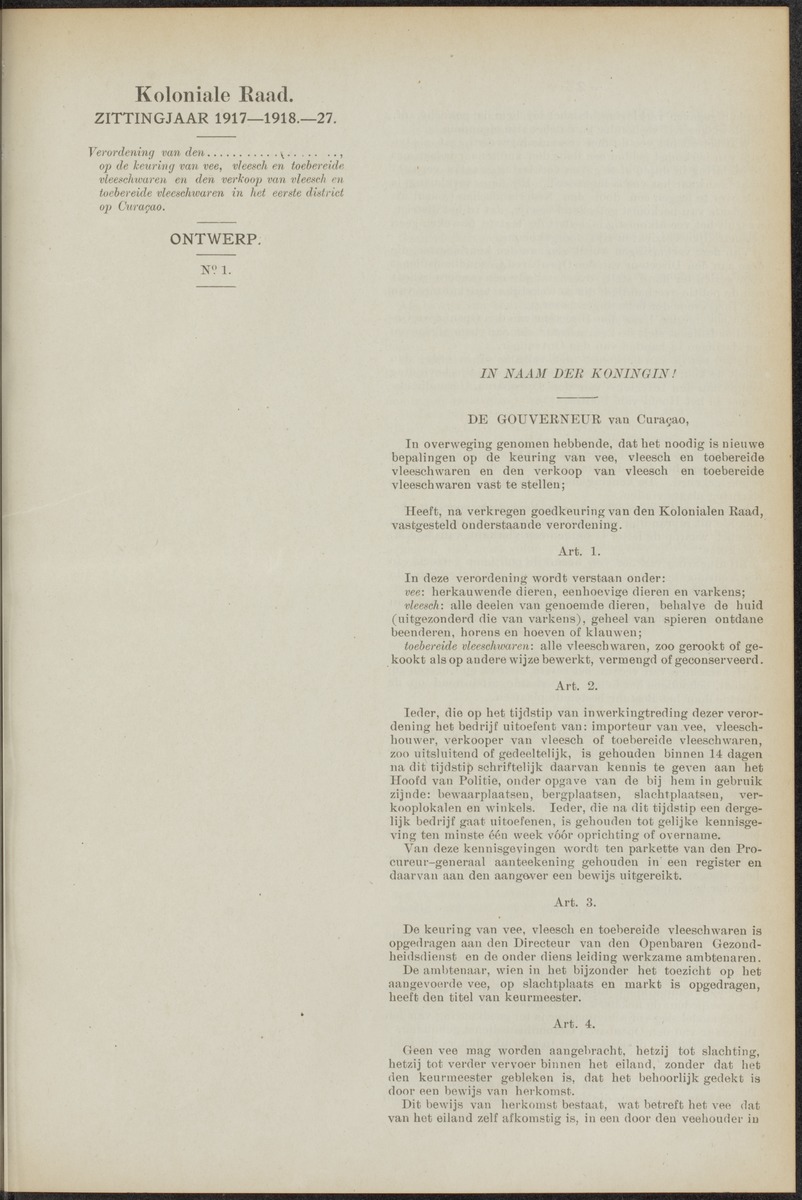 Notulen der zittingen - 