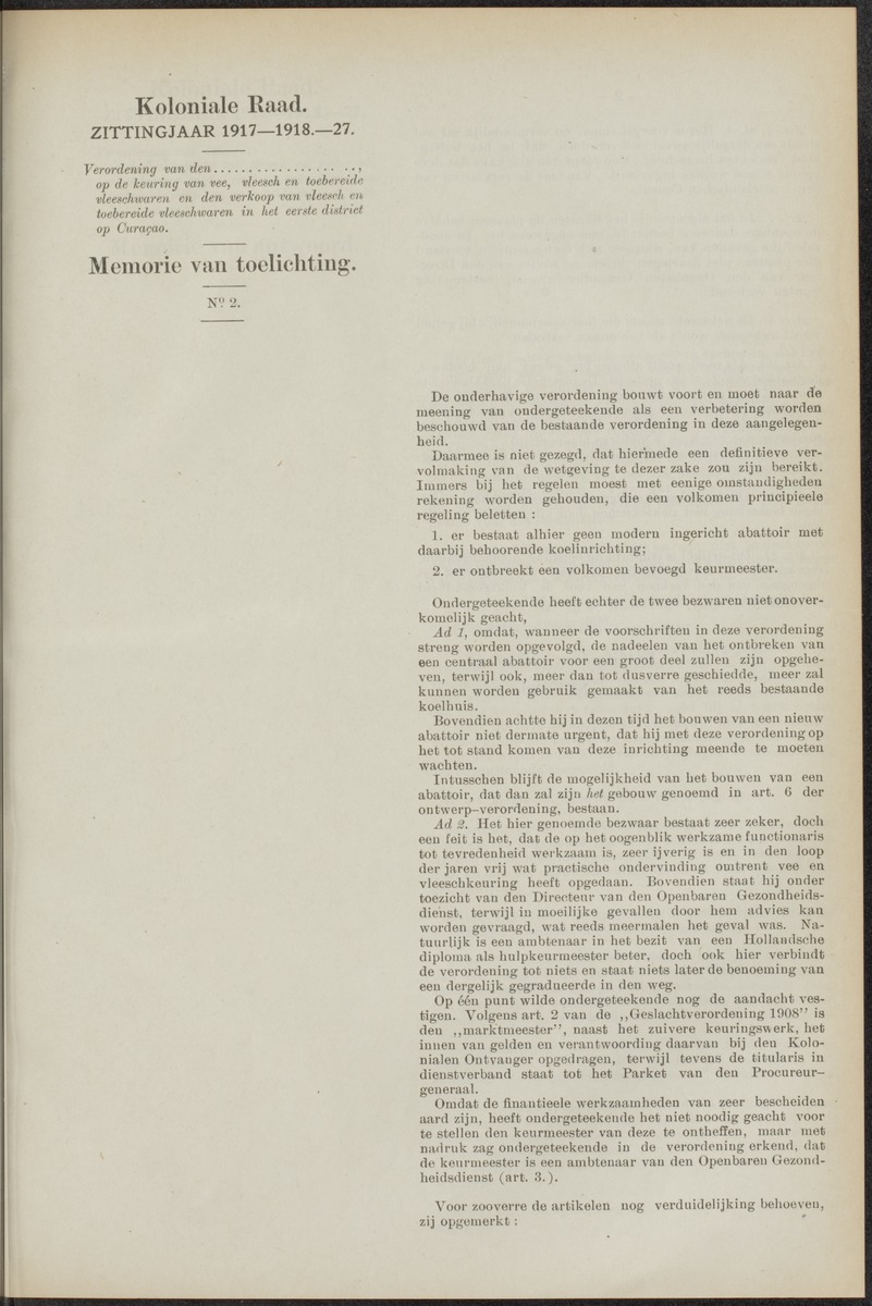 Notulen der zittingen - 