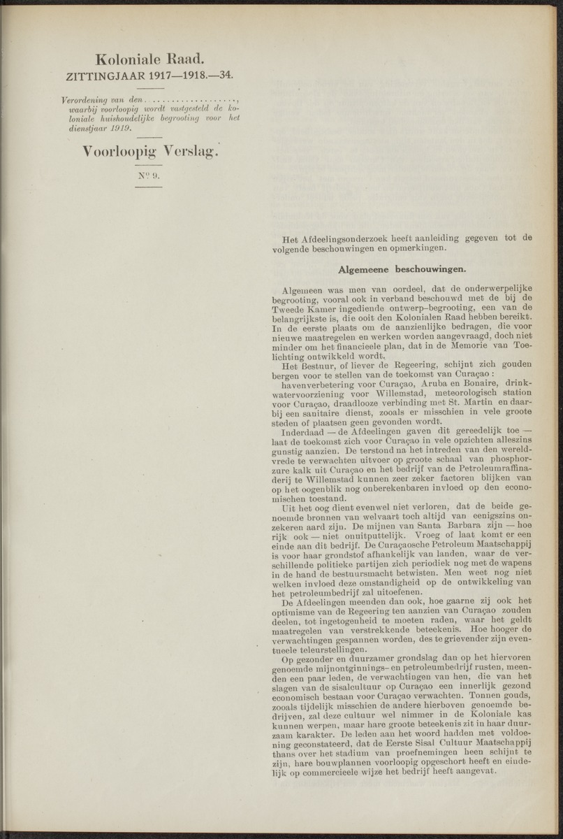 Notulen der zittingen - 
