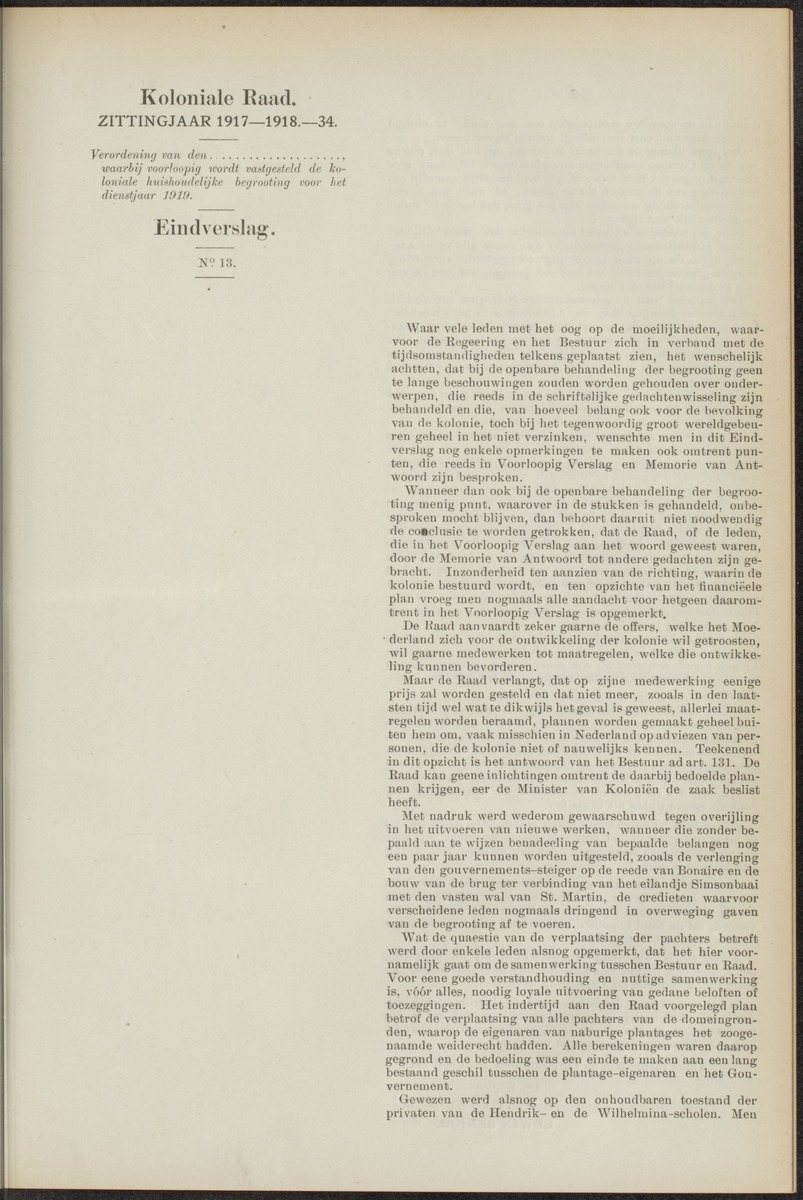 Notulen der zittingen - 