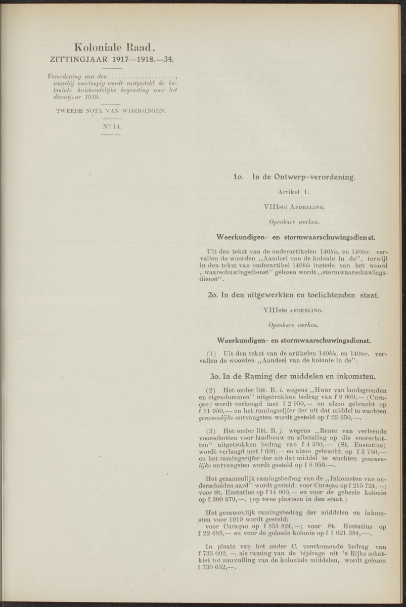 Notulen der zittingen - 