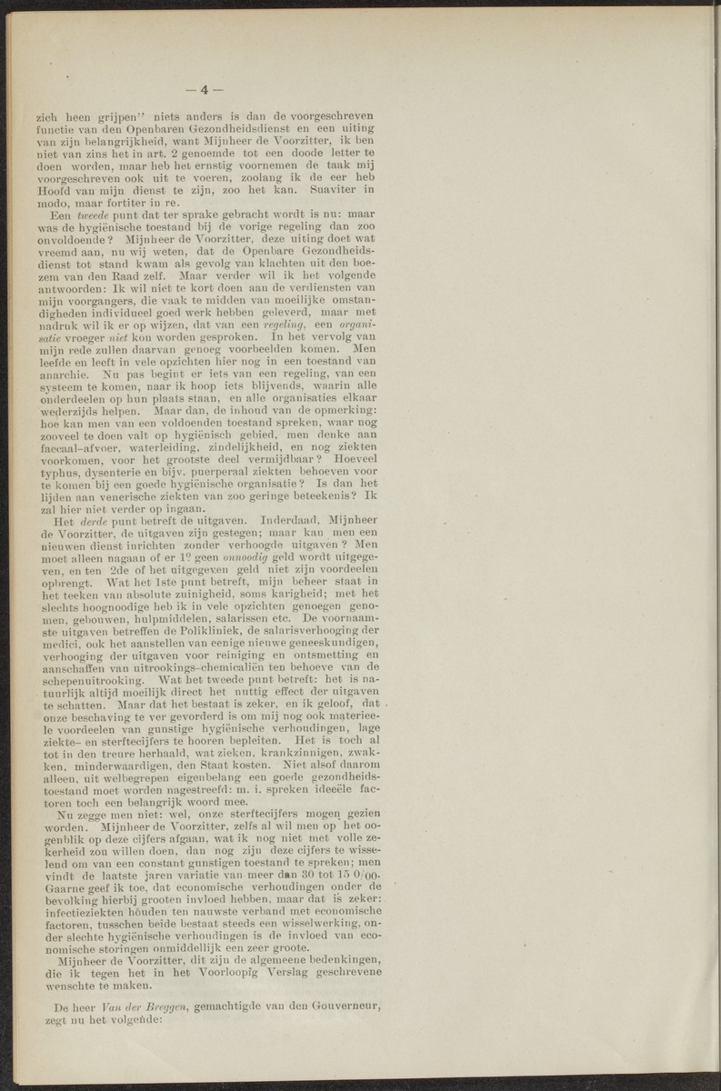 Notulen der zittingen - 