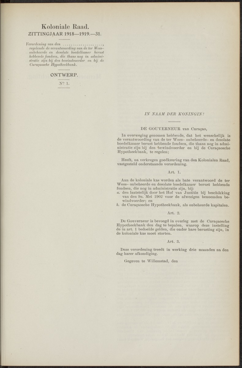 Notulen der zittingen - 