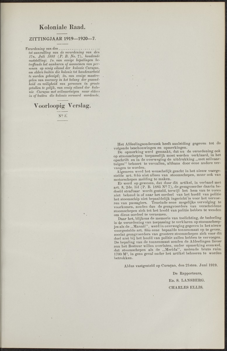 Notulen der zittingen - 