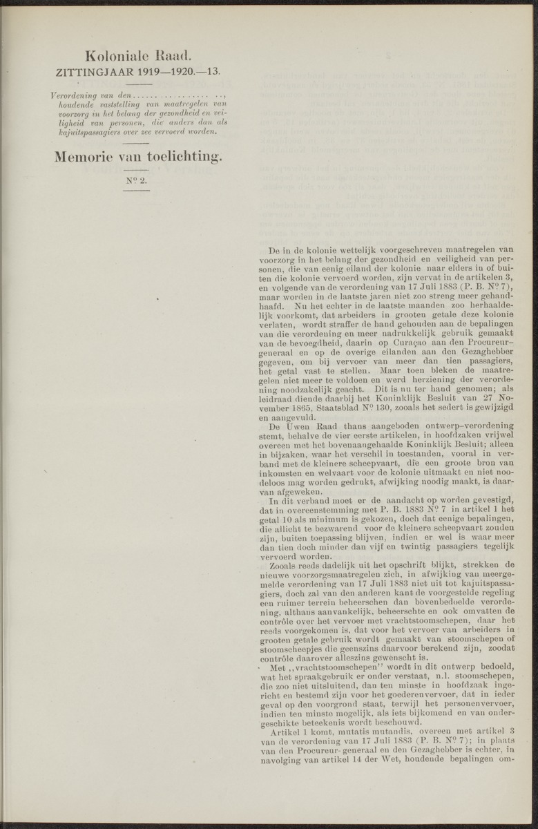 Notulen der zittingen - 