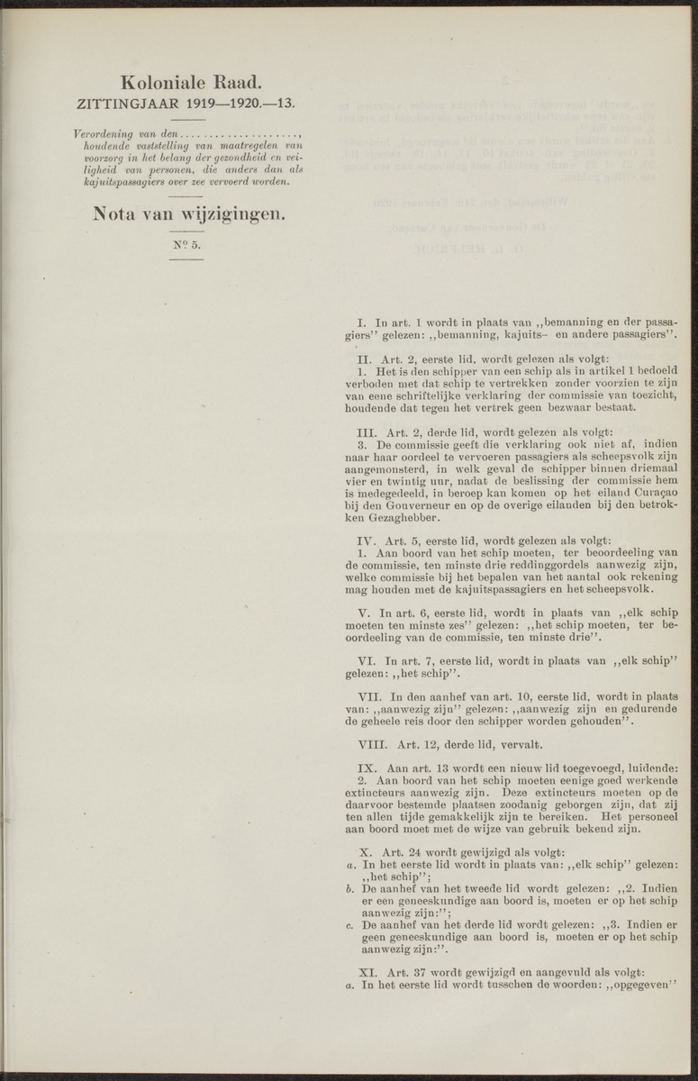 Notulen der zittingen - 