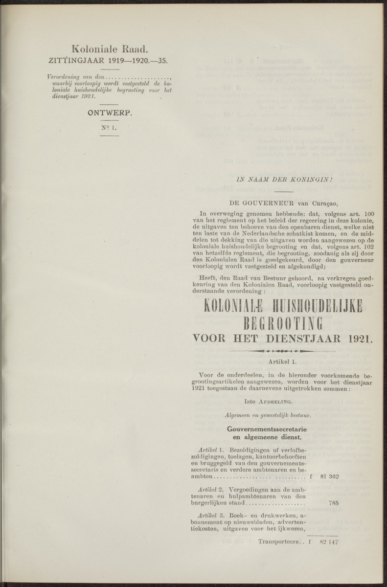 Notulen der zittingen - 